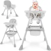 Moby-System Magnolia 2in1 Chaise haute pour enfant Gris
