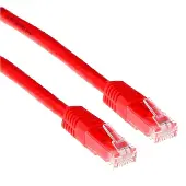 ACT ADVANCED CABLE TECHNOLOGY Câble de raccordement rouge LSZH U/UTP CAT6 de 1 mètre avec connecteurs RJ45