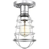 Elstead Lighting Plafonnier Mixon, chrome poli, 1xE27x60W, métal, dimensions : 27,1 x 14,5 x 13,5 cm, IP20,
