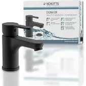 Schutte Mitigeur monocommande DENVER pour lavabo - noir mat