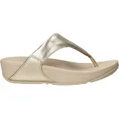 FitFlop Lulu leather toepost Teenslippers - Goudkleur - Maat 38