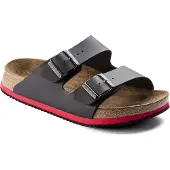 Birkenstock Unisexe, Sandales, Arizona SL Birko-Flor étroit, Noir, (45)