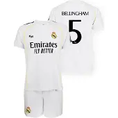 Real Madrid 25/26 Bellingham Home Short Sleeve Set Blanc 14 Years Garçon
