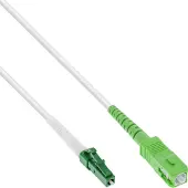 InLine 88440 Câble à fibres optiques simplex, FTTH, LC/APC 8° à SC/APC 8°, 9/125µm, OS2, 40m