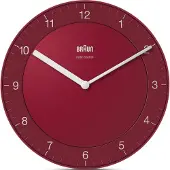 Braun BC 06 R-DCF Horloge murale radiocommandée rouge
