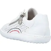 Rieker Chaussures de randonnée , modèle Rock/Alabama, pour femmes, à lacets, de couleur blanche, pour un usage quotidien