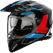 Airoh Bandit Tune Casque Adventure Bleu/Rouge/Noir 2XL unisex