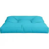 vidaXL Coussin de palette turquoise 70x70x12 cm tissu