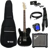Fazley Classic Series FTL218 Black LH pack débutant guitare électrique
