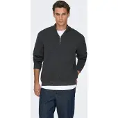 Only & Sons Pull-over 'ONSTing' gris foncé