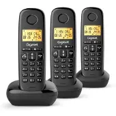 Gigaset Téléphone sans fil noir - - BASIC100TRIONOIR -