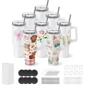 Vevor Gobelet à Sublimation Vierge 8PCs 1183 mL