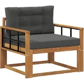 vidaXL Sofa de milieu extérieur Bois d'Acacia Massif Naturel