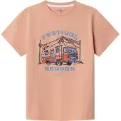 Hackett London Festival Camper Short Sleeve T-shirt Orange 7 Years Garçon