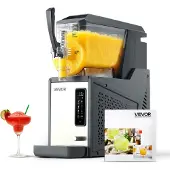 Vevor Machine à granités 4 L, machine à granités 350 W (pas besoin de glace), machine à margarita électrique avec fonction d'auto-nettoyage