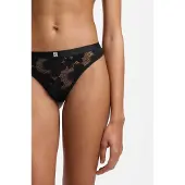 HUGO Bloom Lace 10279381 Thong Noir M Femme