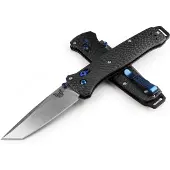 Benchmade Couteau pliant Bailout M390 Satin, Carbon Fiber
