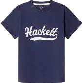Hackett Logo Short Sleeve T-shirt Bleu 15 Years Garçon