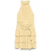 Vero Moda Robe de cocktail 'VMSerena' jaune clair