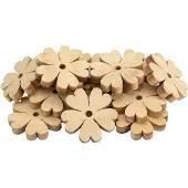Colorations - Décoration florale en bois - 20 pièces