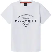 Hackett London Hs Game Short Sleeve T-shirt Blanc 9 Years Garçon