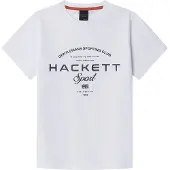 Hackett London Hs Game Short Sleeve T-shirt Blanc 5 Years Garçon