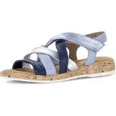 Gabor Sandales bleu marine / bleu-gris / argent