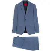 HUGO Costume deux pièces Slim en laine mélangée