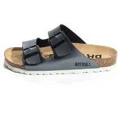 Bayton Pantoufle 'Atlas' gris argenté / noir