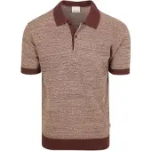 KnowledgeCotton Apparel Polo en maille Chocolat Marron taille XXL