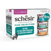 Schesir Compléments en bouillon 6 x 70 g pour chat