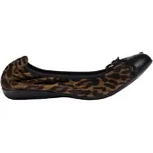 Wonders pour femme. A-6134_5578_11357 Ballerines en Cuir Kalmar marron (39), Plat, Aucun, Casuel, Imprimé animal