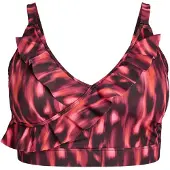 Swim By Zizzi Hauts de bikini 'Skatrin' cyclamen / orange foncé / pitaya