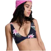Roxy Paradise Fleur Elongated Triangle Bikini Top Bleu XS Femme