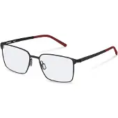 Rodenstock Lunettes de Vue R7178 56/17/145 Black, red Metallo MAN R7178