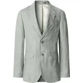 Hackett London Veste de costume 'Delave Hopsack' menthe