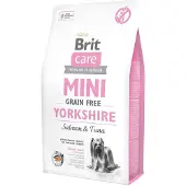 Brit Care Grain Free Mini Yorkshire - Saumon &amp; thon, sans céréales, pour Yorkshire - 2 x 7 kg