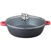 Bavary Poêle à braiser antiadhésive aluminium céramique Ø 28 cm noire