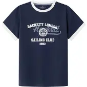 Hackett London Sailing Club 1983 Short Sleeve T-shirt Bleu 9 Years Garçon