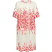 ONLY Robe-chemise 'CARVeva' crème / orange / rose / magenta
