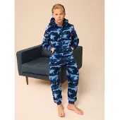 Next Pyjama bleu clair / bleu foncé / noir