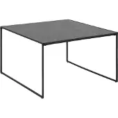 Intesi Table basse Oxford noire 80x80