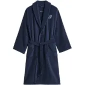 Gant Peignoir court bleu foncé