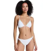 Roxy Island Tiki Triangle Cheeky Bikini Blanc XS Femme