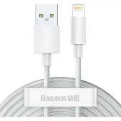 Baseus TZCALZJ-02 câble pour téléphone portable Blanc 1,5 m USB A Lightning