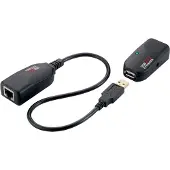 Logilink USB 2.0 CAT5 Verlängerung, bis zu 50m, schwarz