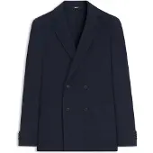 BOSS Blazer Slim croisé en coton à motif
