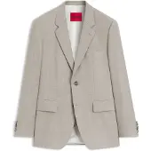 HUGO Veste de costume Modern en twill stretch