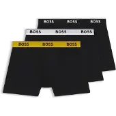 BOSS Lot de trois boxers longs en coton stretch
