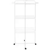 Brabantia 306303, Support de sol, Acier, Blanc, 23 m, 3 moitiés, 760 mm